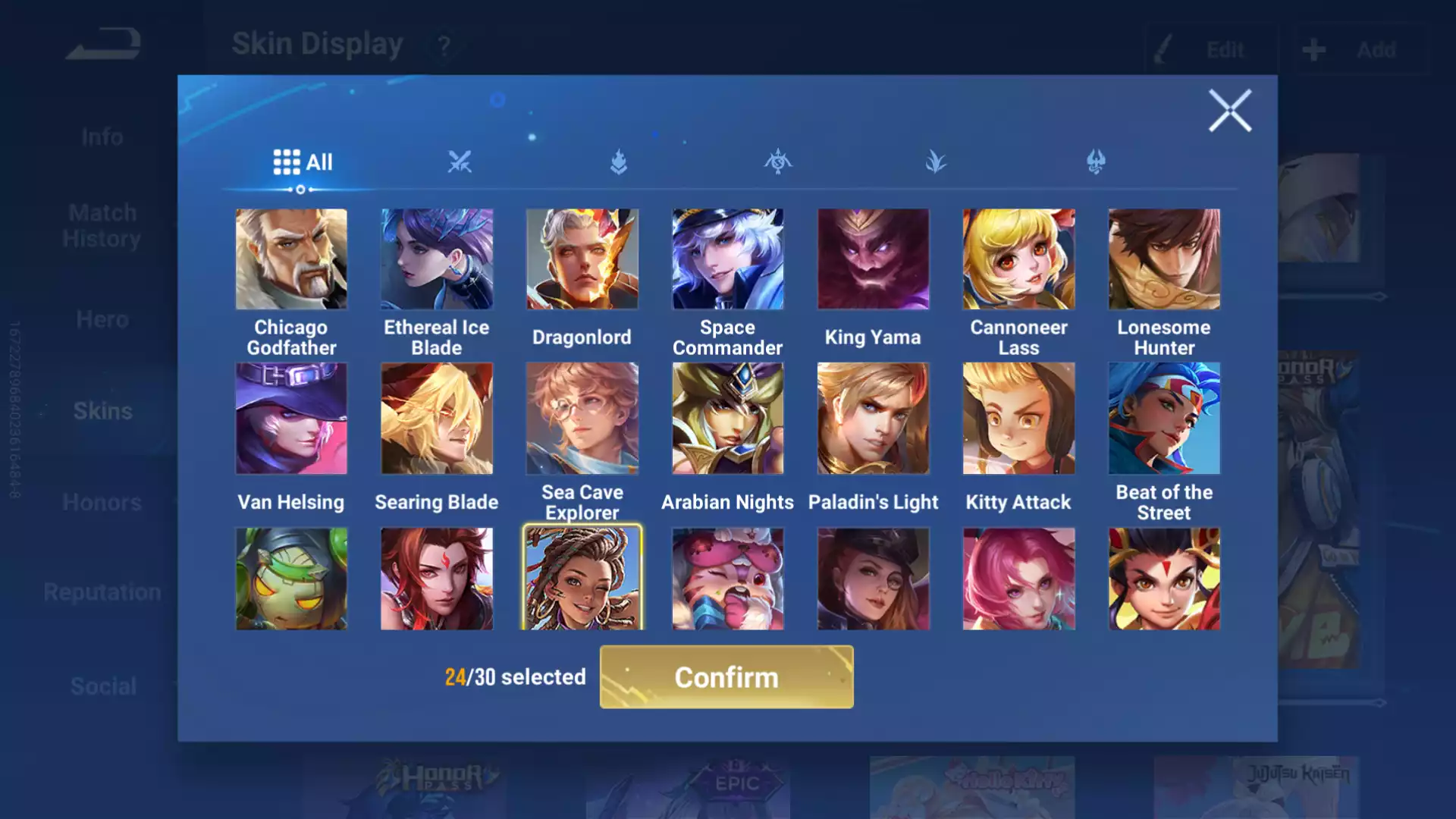 Ảnh VG065. Hero: 101. Skin: 171.